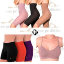 2 KIT COM 3 SHORTS LUPO DE COMPRESSÃO E 1 SUTIÃ 70%OFF