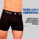 Kit 12 Cuecas Boxer Polo Wear Poliéster Sem Costura Masculina