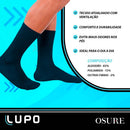 Kit 6 Pares Meias Lupo Social Meia Cano Alto Longo