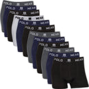 Kit 12 Cuecas Boxer Polo Wear Poliéster Sem Costura Masculina