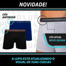 Kit 10 Cuecas Lupo Original Boxer Algodão Respirável Masculino