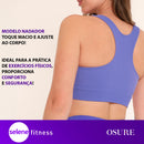 Top Selene Sem Costura Canelado Poliamida S/ Bojo