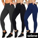 Kit 3 Calças Legging Selene Feminina Grossa Sem Costura Sem Transparência